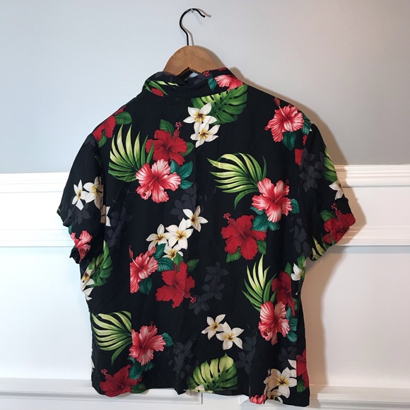 MD Fashion Hawaiian Floral Print Button Down - Picture 2 of 6